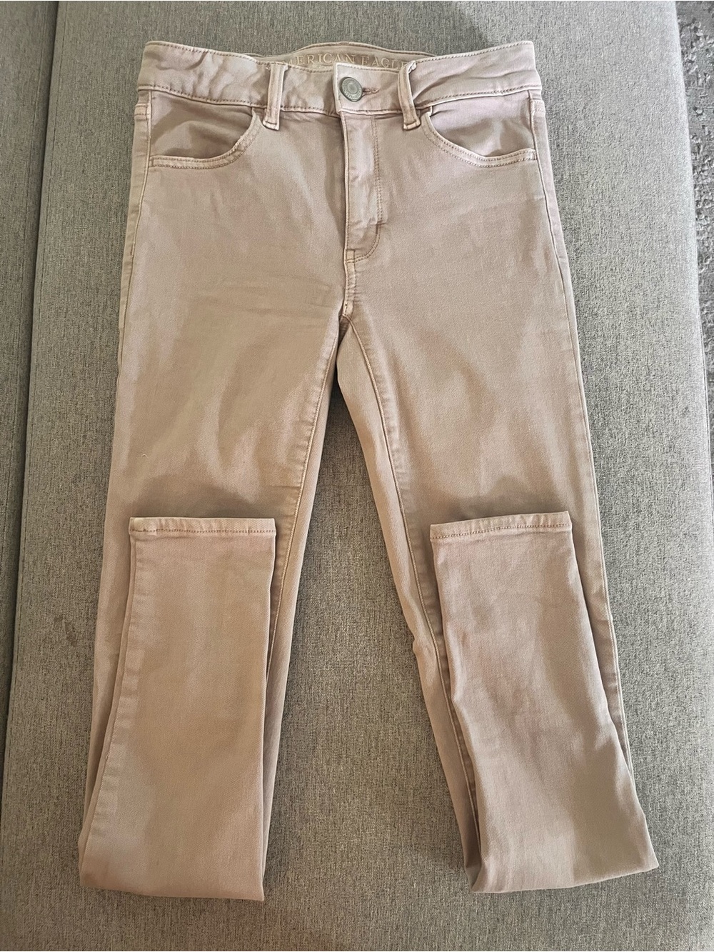 American Eagle Outfitters Skinny Jeans in Light Taupe Pink